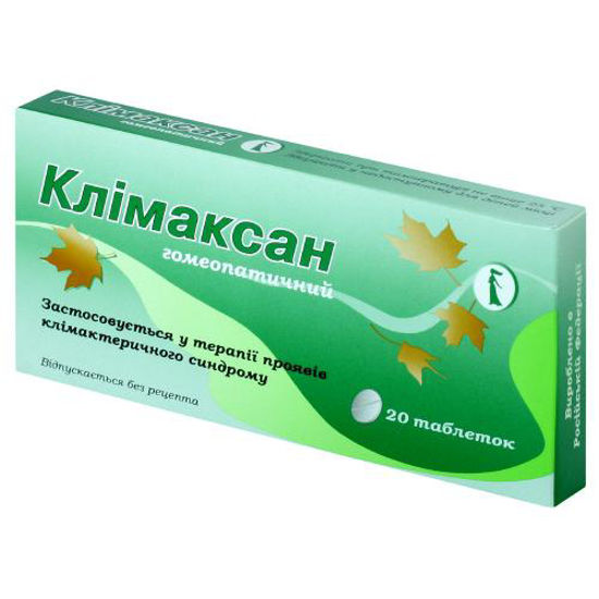 Клімаксан гомеопатичний таблетки №20